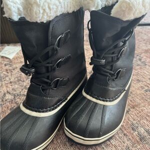 Sorel Kids Waterproof Winter Boots Black Size 3